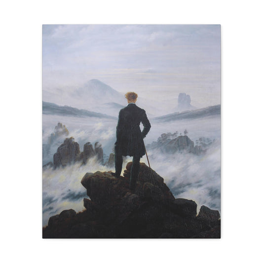The Wanderer Above the Sea of Fog by Caspar David Friedrich Canvas Print