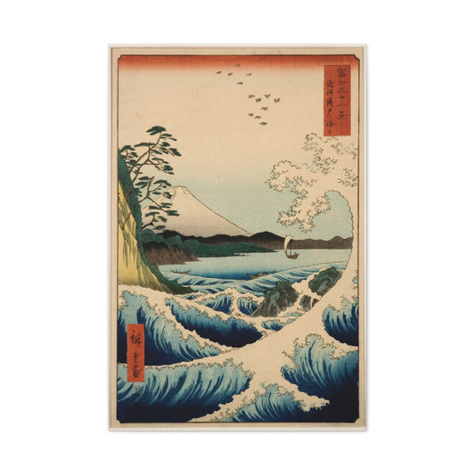 The Sea at Sata by Utagawa Hiroshige Canvas Print