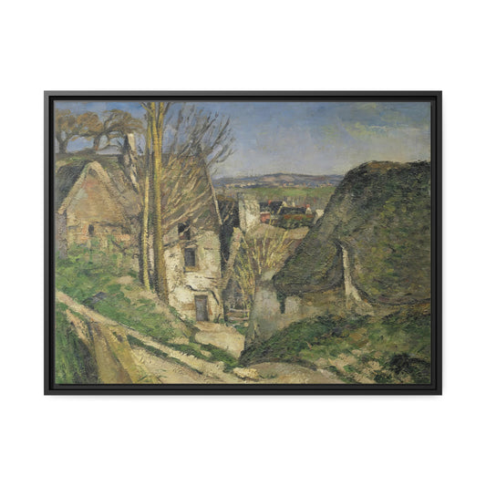 The Hanged Mans House by Paul Cezanne Framed Gallery Canvas