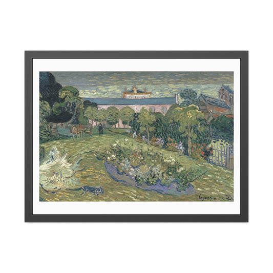 Daubignys Garden by Vincent Van Gogh Glass Framed Print