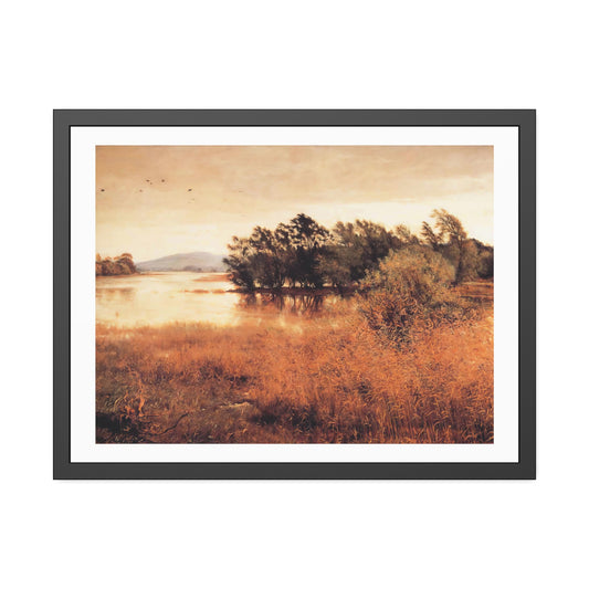 Chill October by John Everett Millais Glass Framed Print