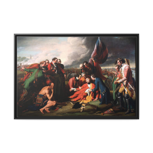 The Death of General Wolfe by Benjamin West Framed Gallery Canvas