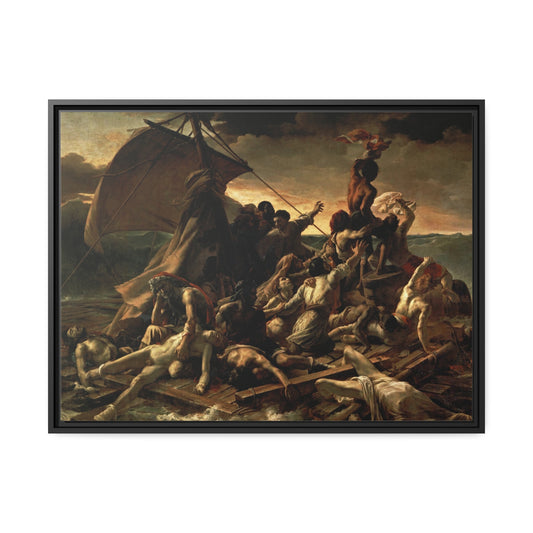 The Raft of Medusa by Theodore Gericault Framed Gallery Canvas