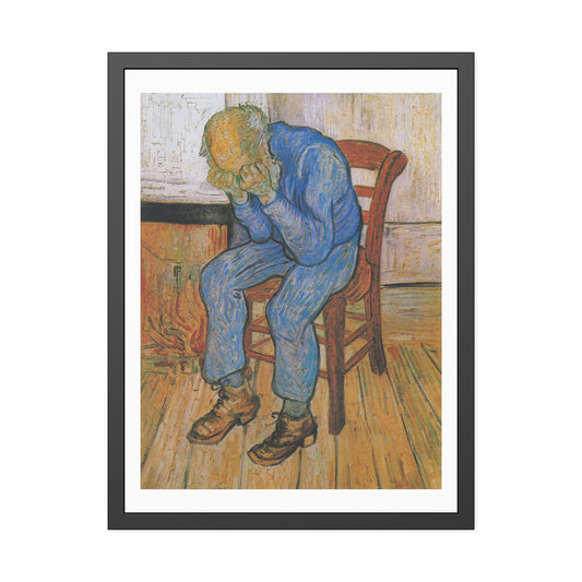At Eternitys Gate by Vincent Van Gogh Glass Framed Print