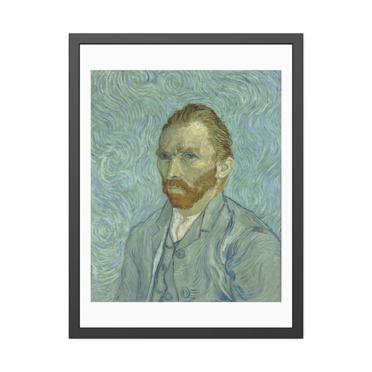 Self Portrait by Vincent Van Gogh Glass Framed Print