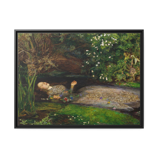 Ophelia by John Everett Millais Framed Gallery Canvas
