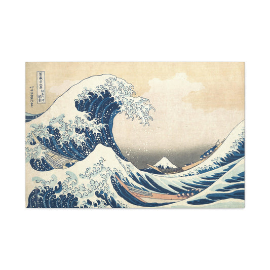 Great Wave Off Kangawa by Hokusai Canvas Print