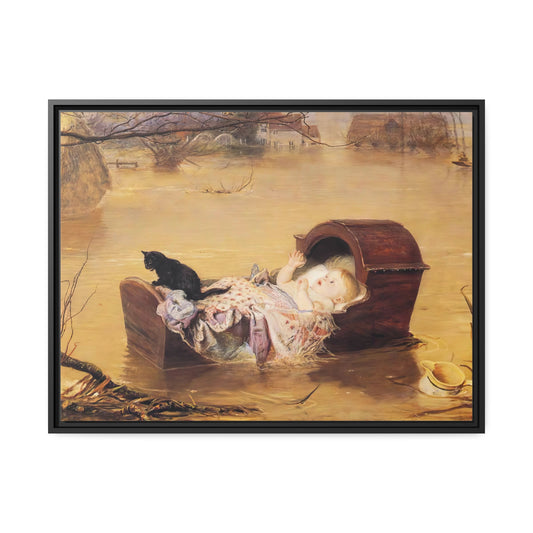 A Flood by John Everett Millais Framed Gallery Canvas