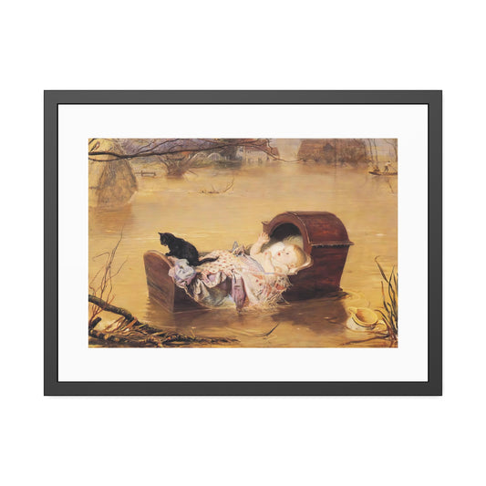A Flood by John Everett Millais Glass Framed Print