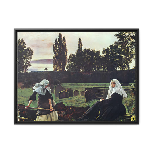 The Vale of Rest by John Everett Millais Framed Gallery Canvas