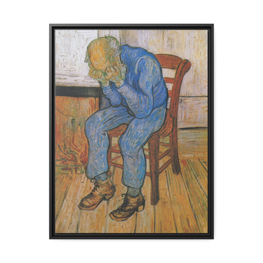 At Eternitys Gate by Vincent Van Gogh Framed Gallery Canvas