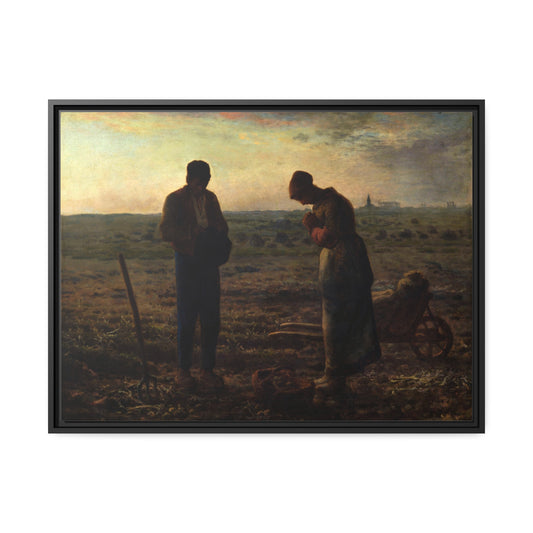 The Angelus by Jean-Francios Millet Framed Gallery Canvas