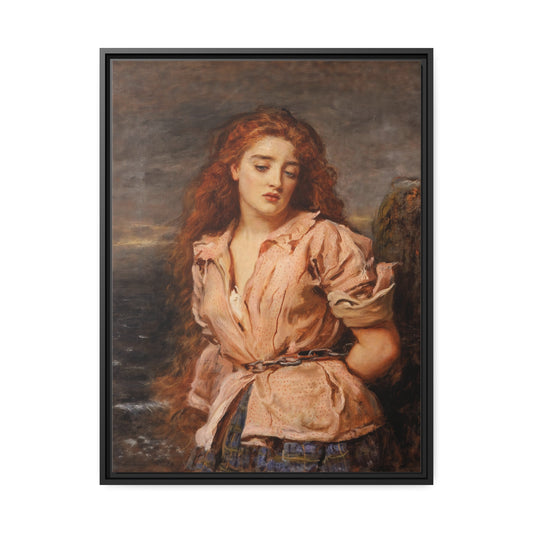 The Martyr of the Solway by Eugene Delacroix Framed Gallery Canvas