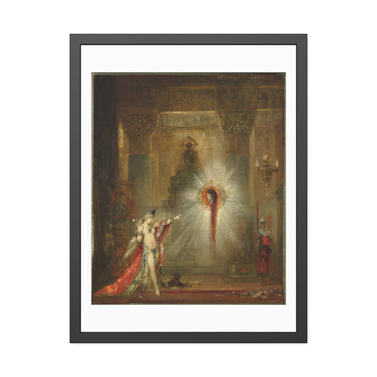 The Apparition by Gustave Moreau Glass Framed Print