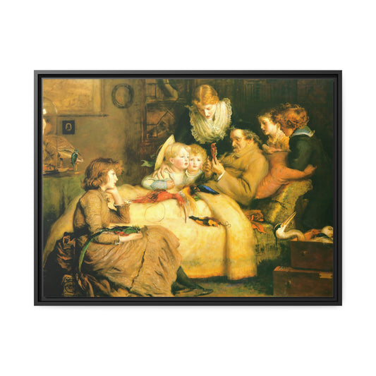 The Ruling Passion by John Everett Millais Framed Gallery Canvas