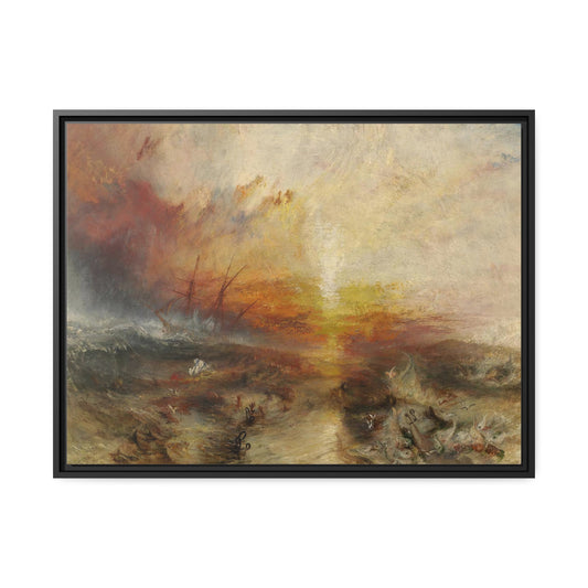 The Slave Ship by J.M.W Turner Framed Gallery Canvas