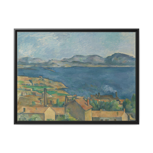 The Bay of Marseilles, Seen from L'Estaque by Paul Cezanne Framed Gallery Canvas