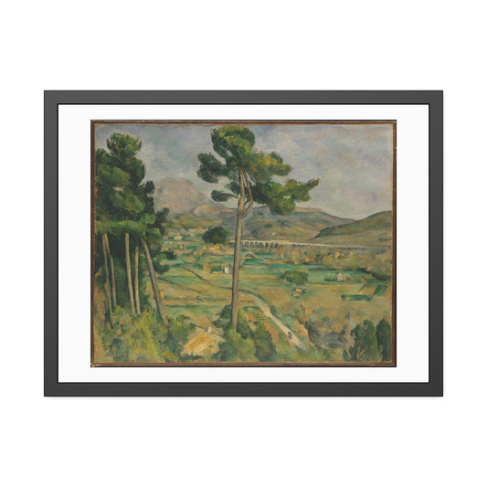 Mont Sainte-Victoire by Paul Cezanne Glass Framed Print