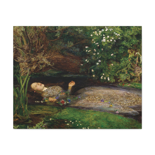 Ophelia by John Everett Millais Canvas Print