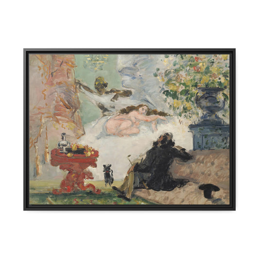 A Modern Olympia by Paul Cezanne Framed Gallery Canvas